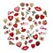 Buttons Galore Valentine's Button Super Value Pack for DIY Craft and Sewing Projects
